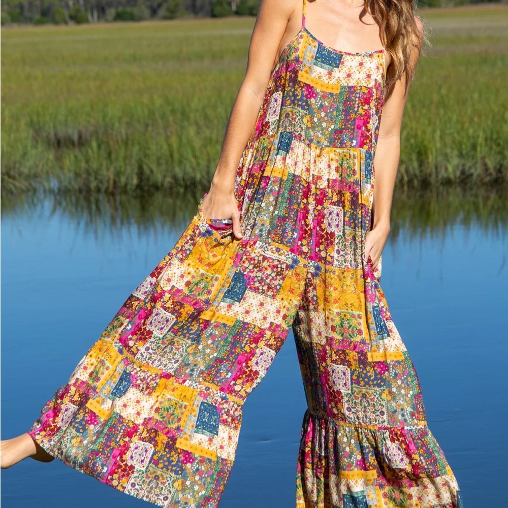 NATURAL LIFE Vibrant Patchwork Jumpsuit